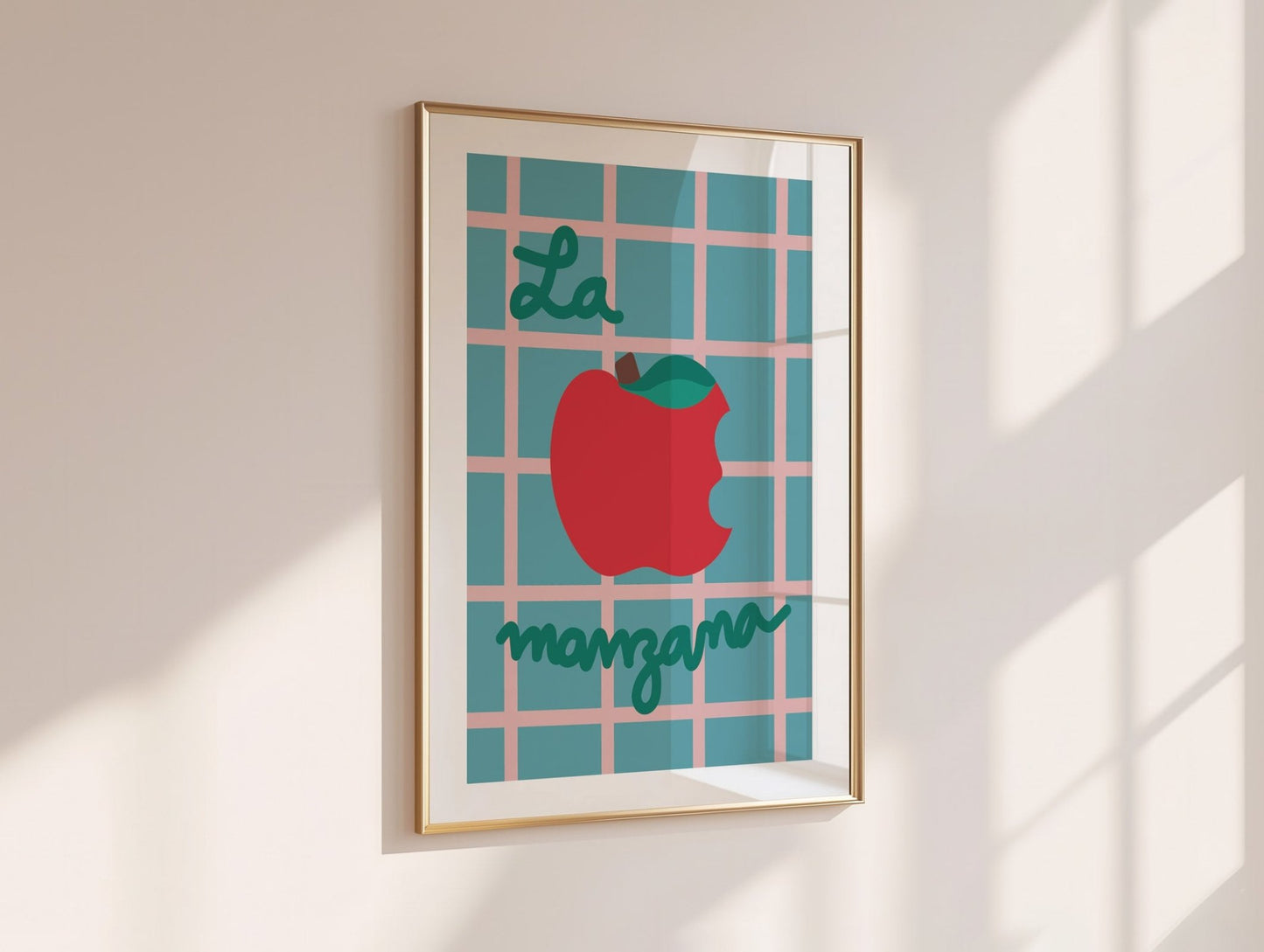 Gingham Apple Print - All This POMP