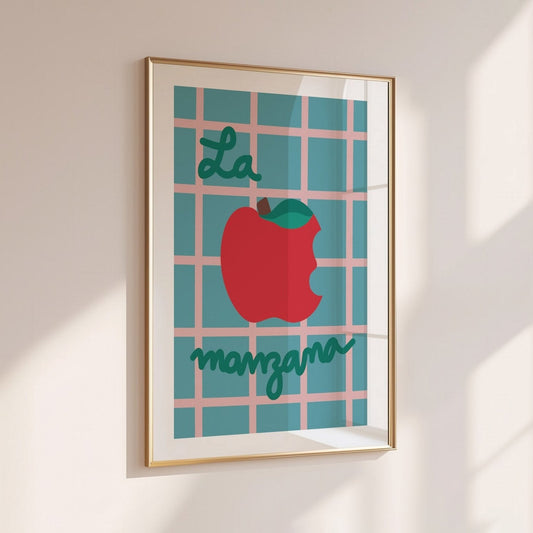 Gingham Apple Print - All This POMP