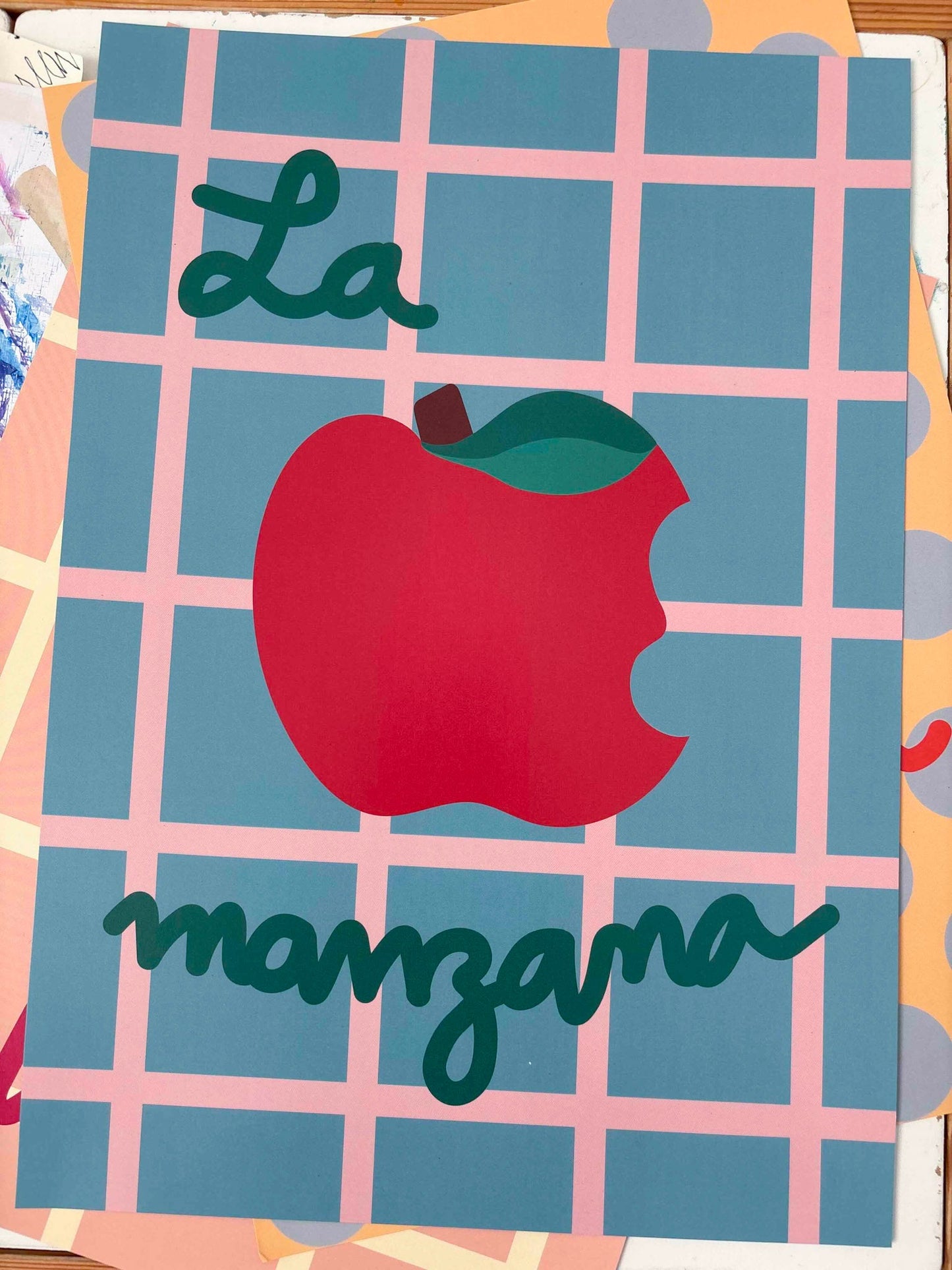 Gingham Apple Print - All This POMP