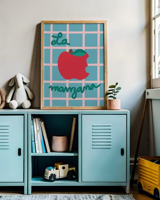 Gingham Apple Print - All This POMP