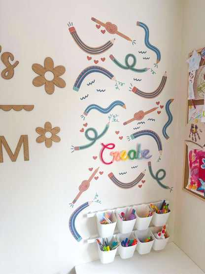 Fun Pencils Wall Decal