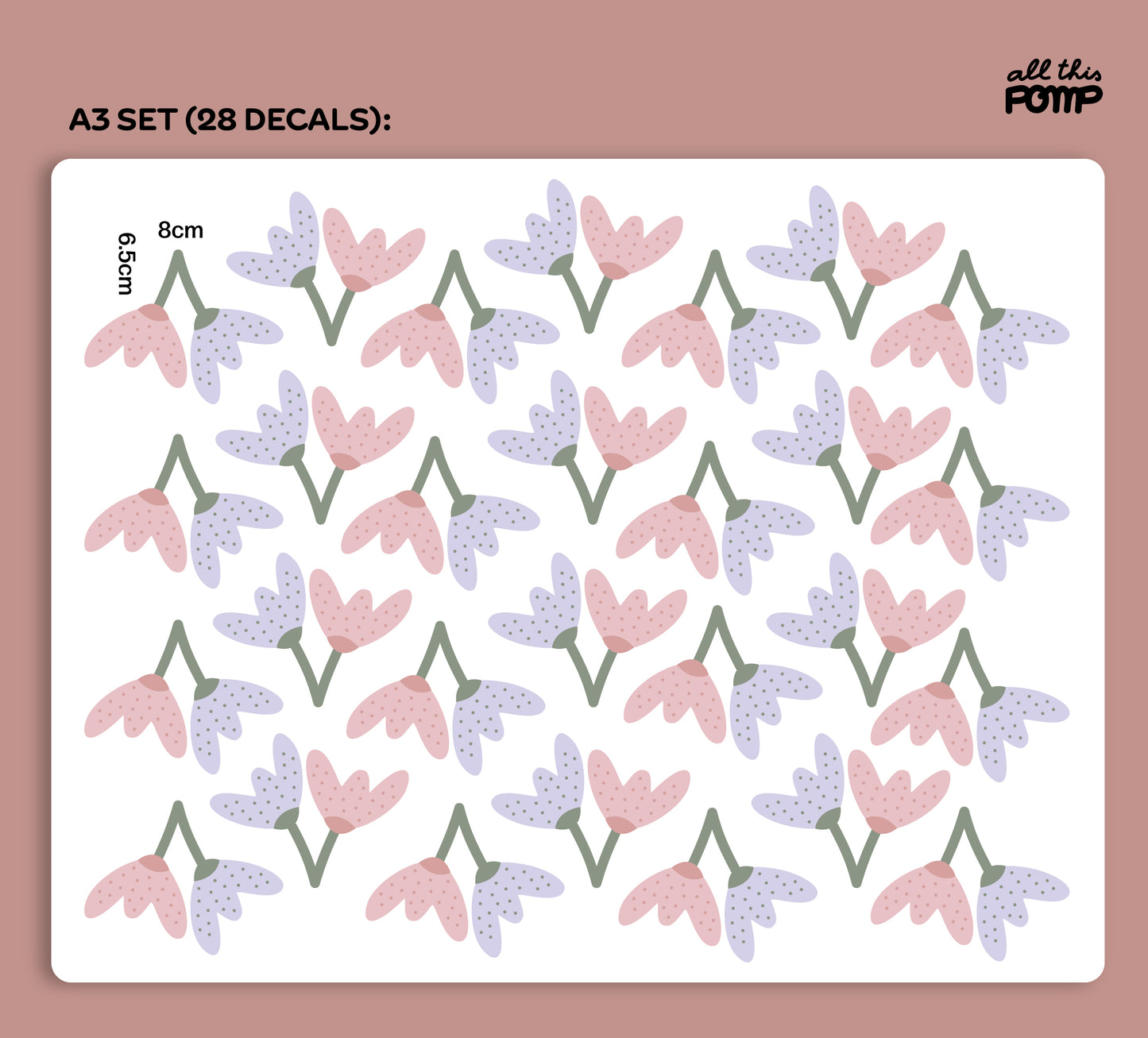 Decals Cottage Flowers