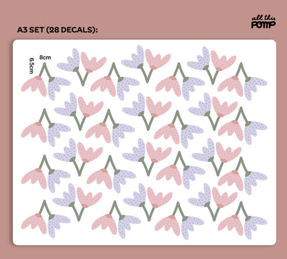 Decals Cottage Flowers
