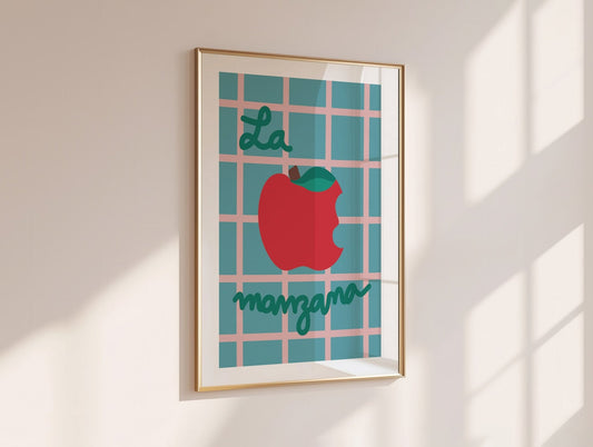 Gingham Apple Print - All This POMP