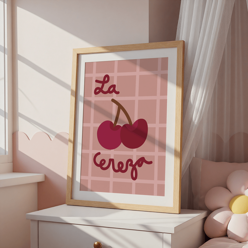 Gingham Cherry Print - All This POMP