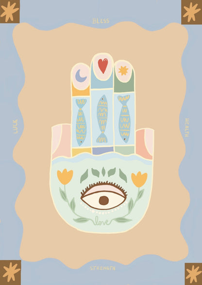 Hamsa Hand Print - All This POMP