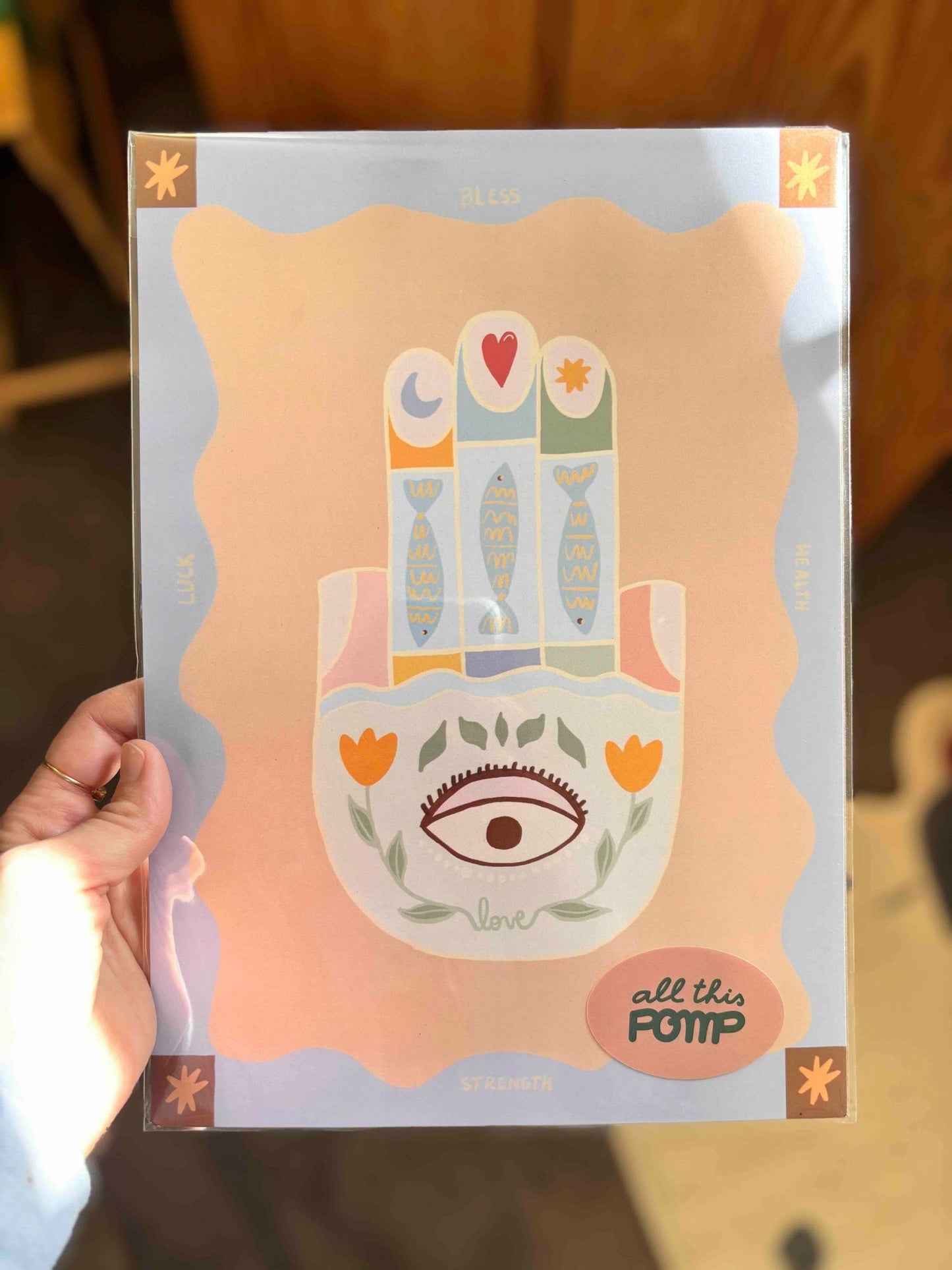 Hamsa Hand Print - All This POMP