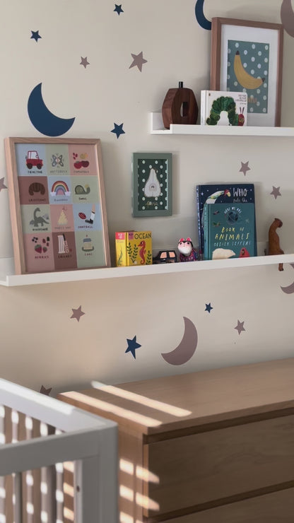 Stars and Moons Wall Decals